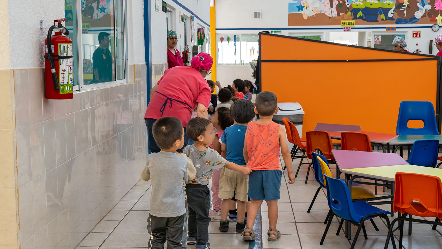 Guarderías y niños asistidos por el programa social